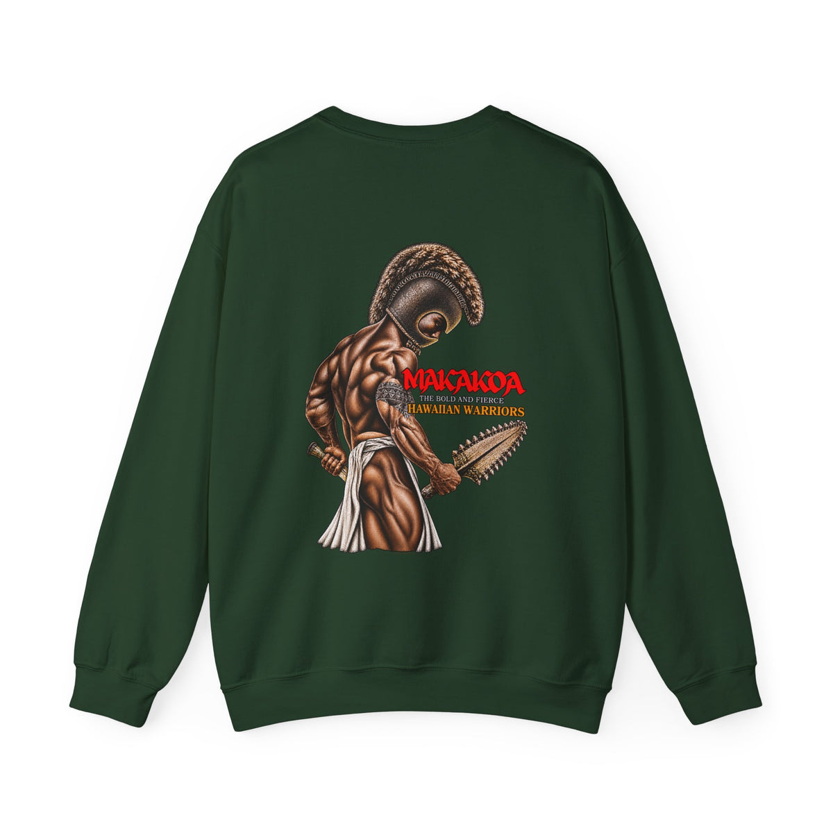Hawaiian Strength Makakoa The Bold and Fierce Hawaiian Warriors Unisex Heavy Blend™ Crewneck Sweatshirt