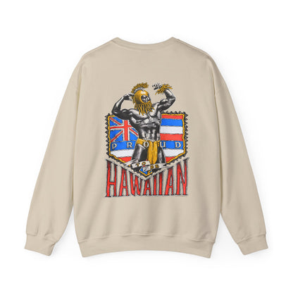 Hawaiian Strength Proud To Be Hawaiian Vintage Design 90s New Print Unisex Heavy Blend™ Crewneck Sweatshirt