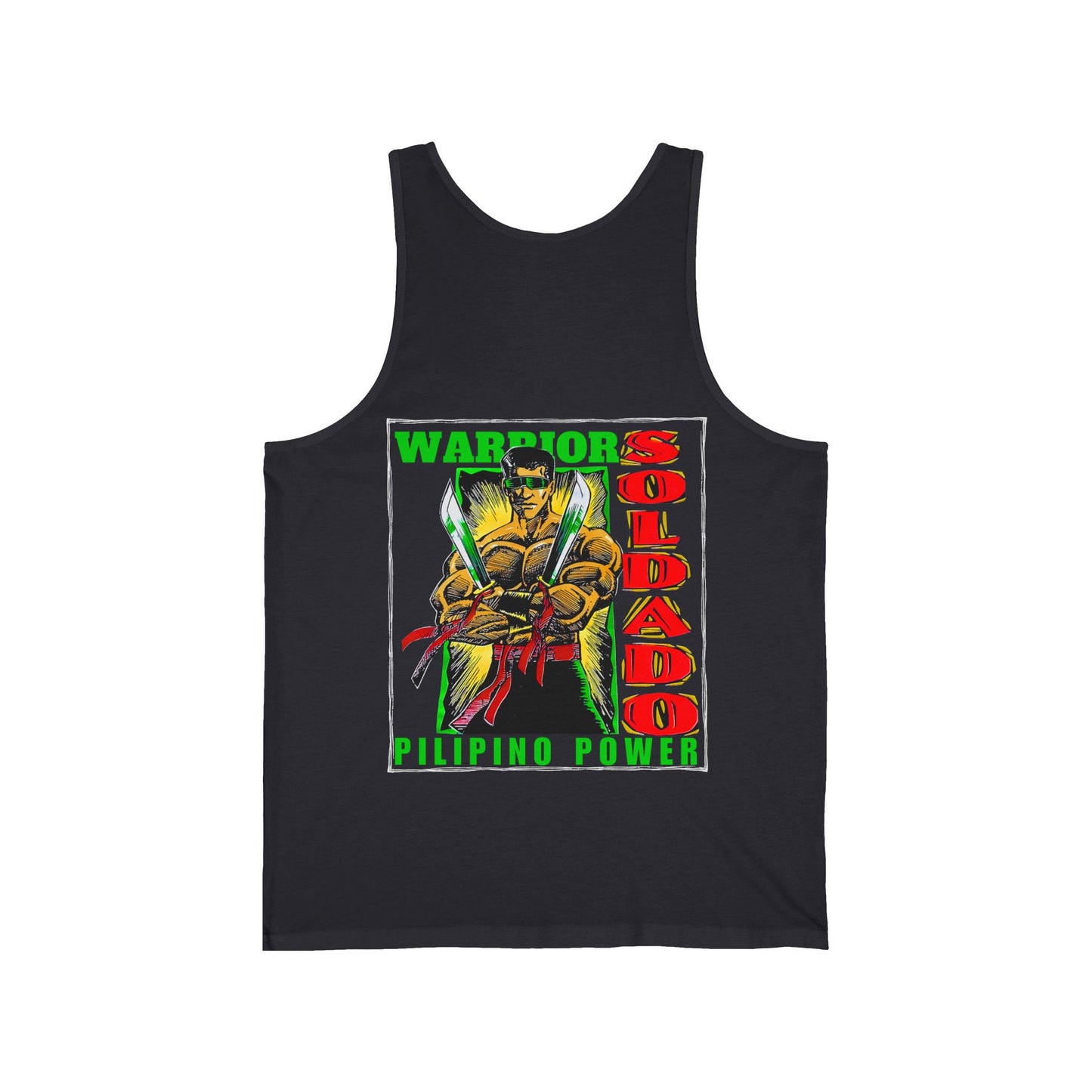 Filipino Strength Soldado Warrior Pilipino Power Vintage Design 90s New Print Unisex Jersey Tank