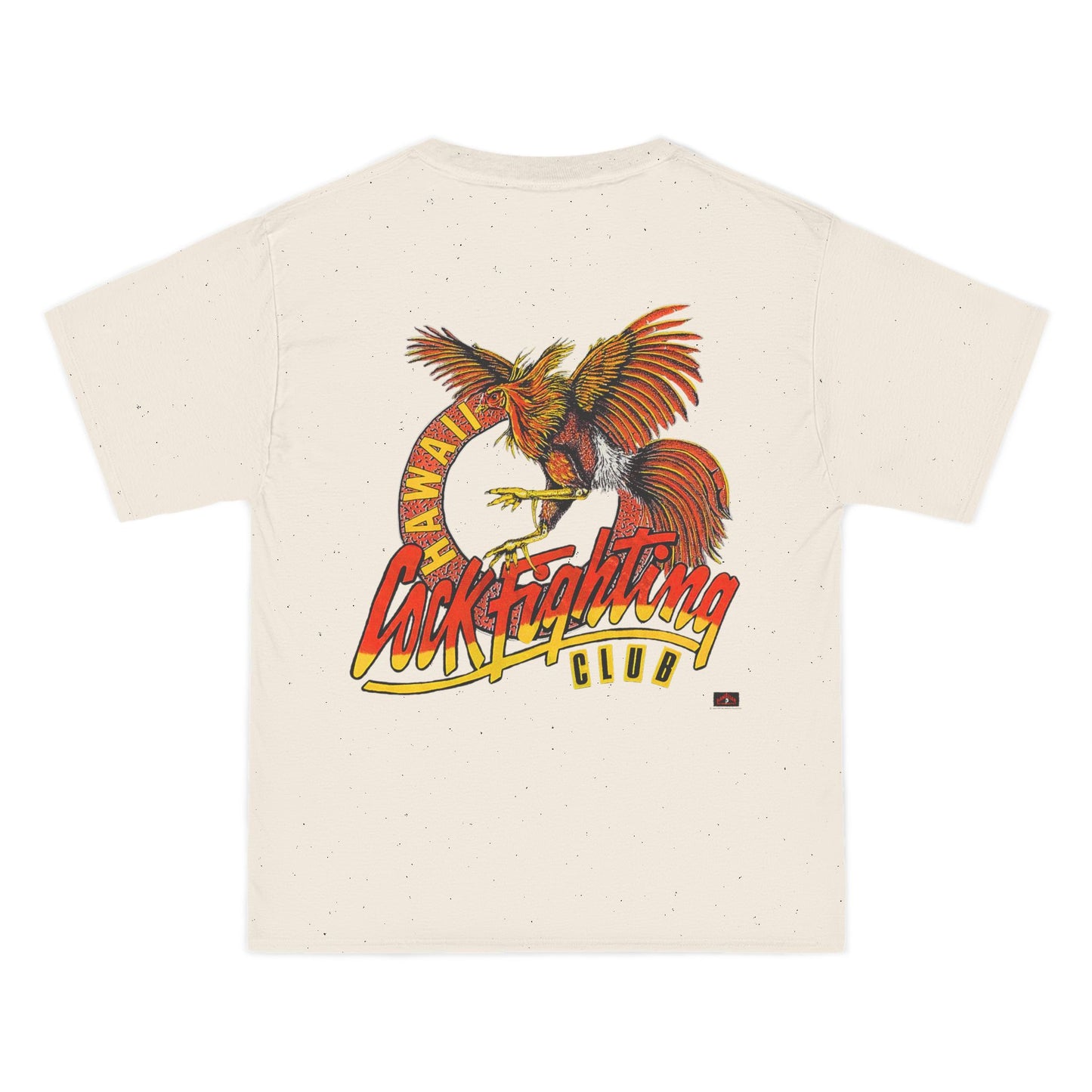 Hawaiian Strength Cockfighting Club Hawaii Vintage Design 90s New Print Beefy-T®  Short-Sleeve T-Shirt