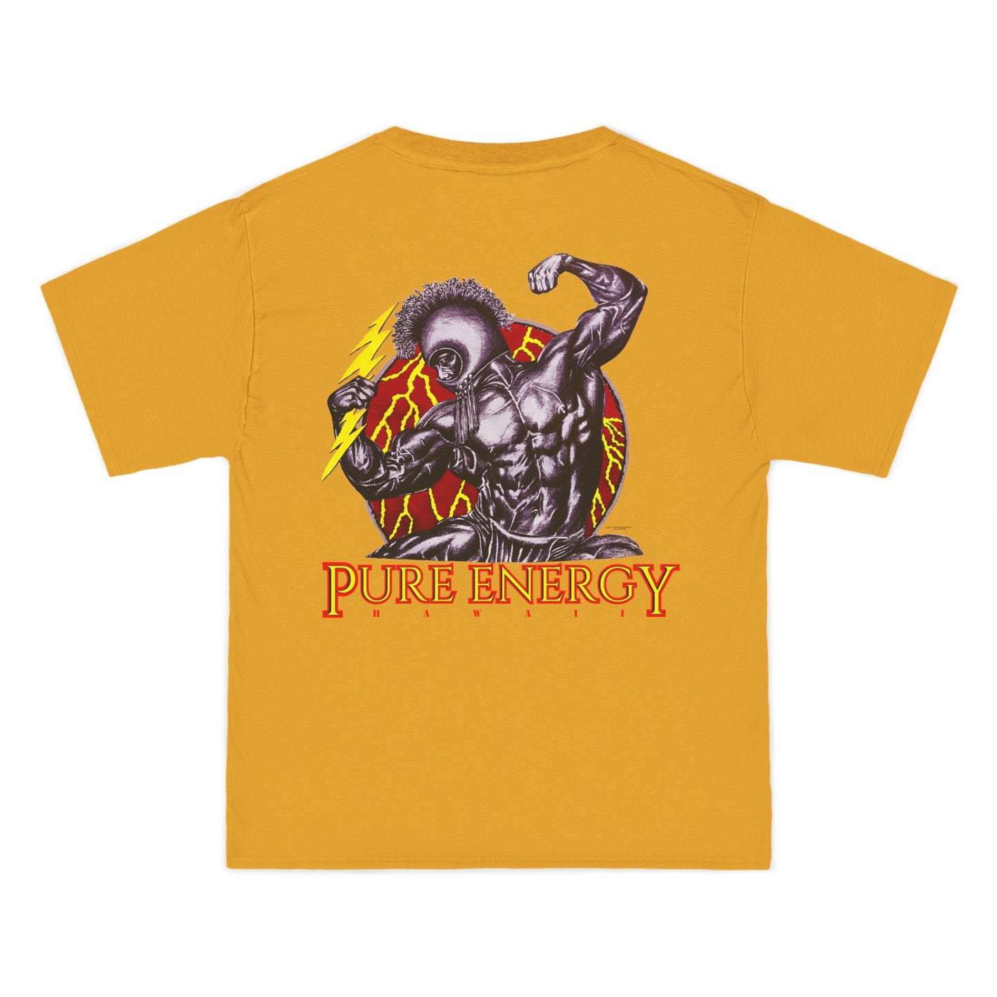 Hawaiian Strength Pure Energy Hawaii Vintage Design 90s New Print Beefy-T®  Short-Sleeve T-Shirt