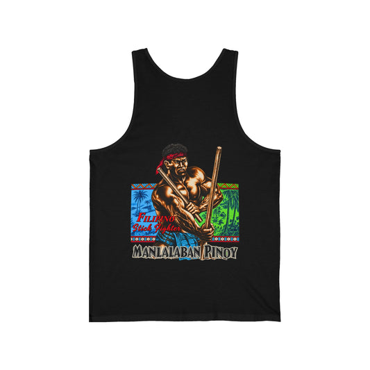 Filipino Strength Manlalaban Pinoy Stick Fighter Unisex Jersey Tank