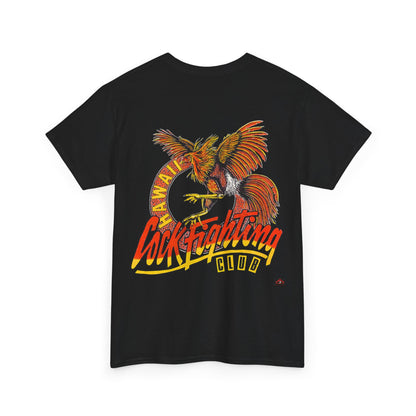 Hawaiian Strength Cockfighting Club Hawaii Vintage Design 90s New Print Unisex Heavy Cotton Tee