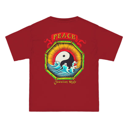 Jawaiian Strength Peace Jawaiian Style Vintage Design 90s New Print Beefy-T®  Short-Sleeve T-Shirt