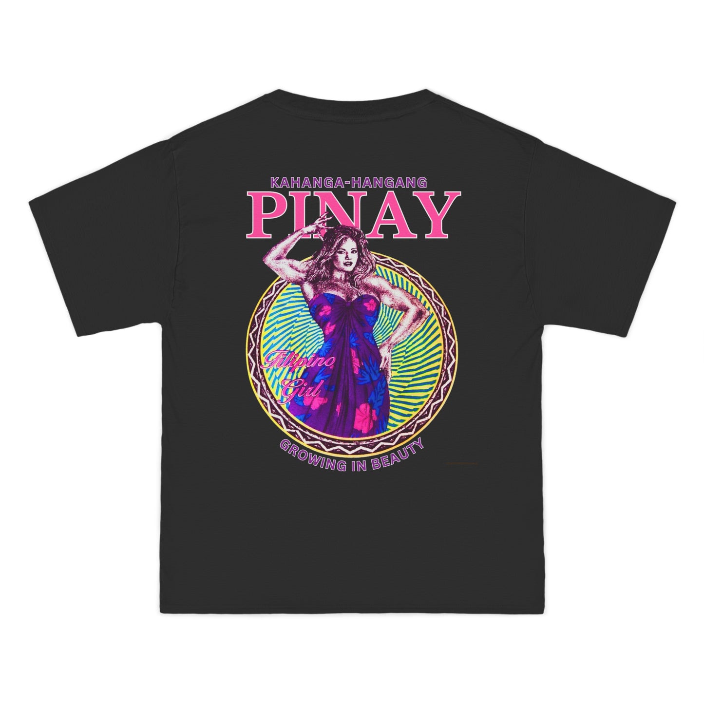 Filipino Strength Pinay Growing in Beauty Filipino Girl Kahanga Hangang Vintage Design 90s New Print Beefy-T®  Short-Sleeve T-Shirt