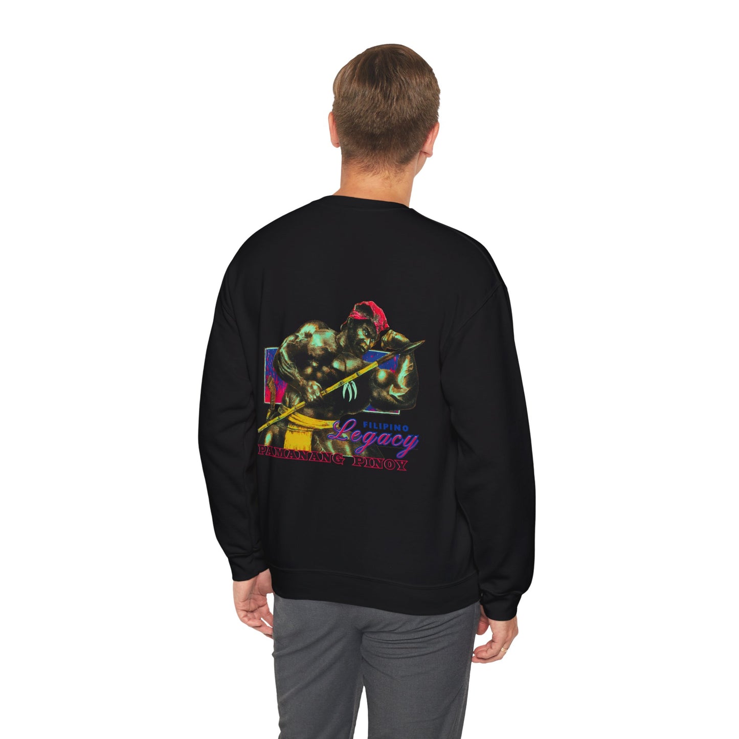 Filipino Strength Filipino Legacy Pamanang Pinoy Vintage Design 90s New Print Unisex Heavy Blend™ Crewneck Sweatshirt