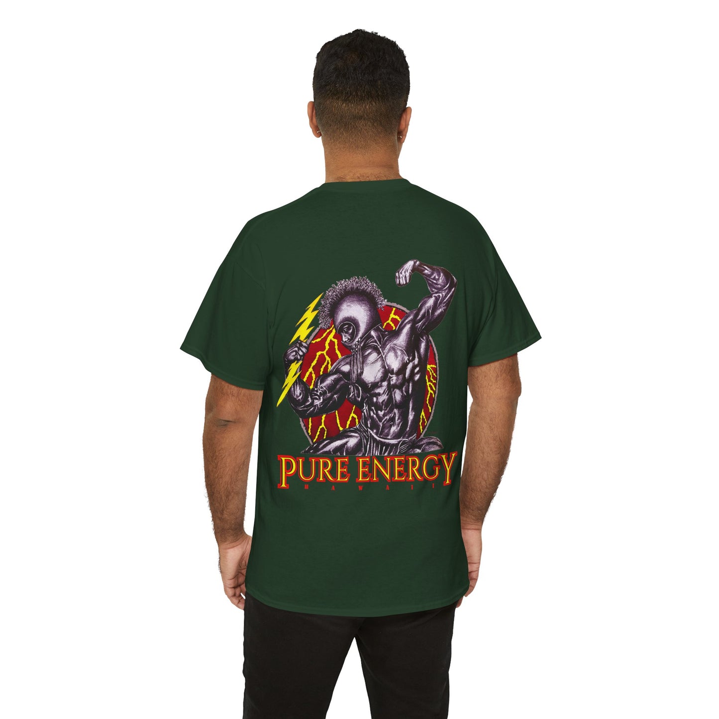 Hawaiian Strength Pure Energy Hawaii Vintage Design 90s New Print Unisex Heavy Cotton Tee
