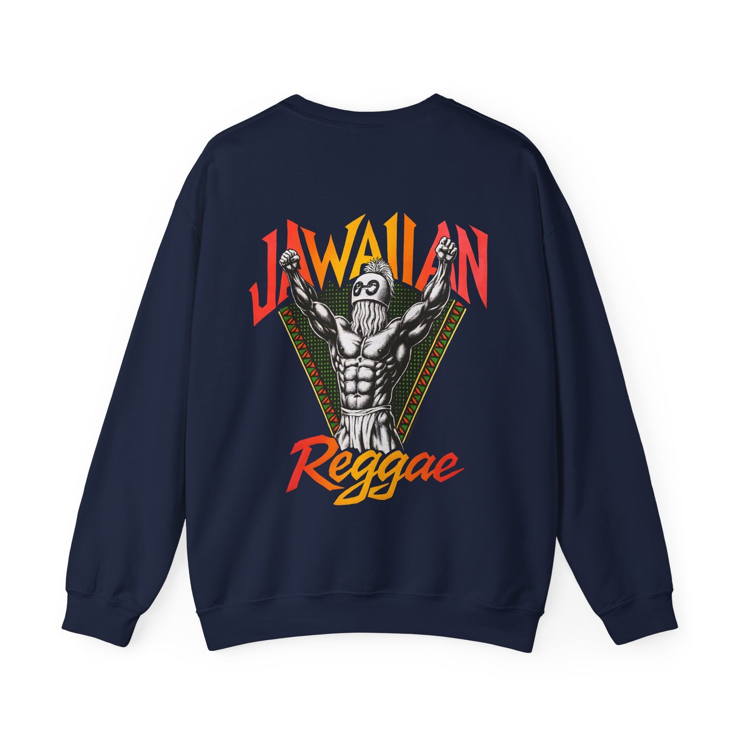 Jawaiian Strength Jawaiian Reggae Vintage Designs 90s New Print Unisex Heavy Blend™ Crewneck Sweatshirt