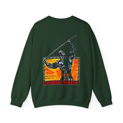 Chamorro Warrior Guam The Champions Of The Land Unisex Heavy Blend™ Crewneck Sweatshirt