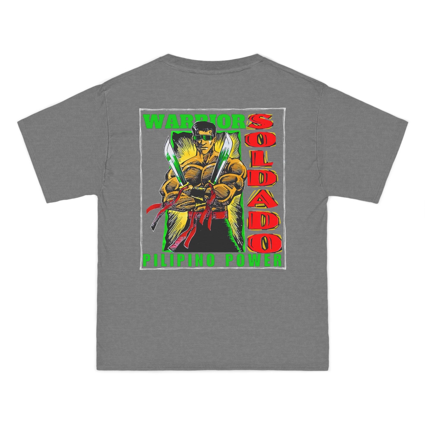 Filipino Strength Soldado Warrior Pilipino Power Vintage Design 90s New Print Beefy-T®  Short-Sleeve T-Shirt