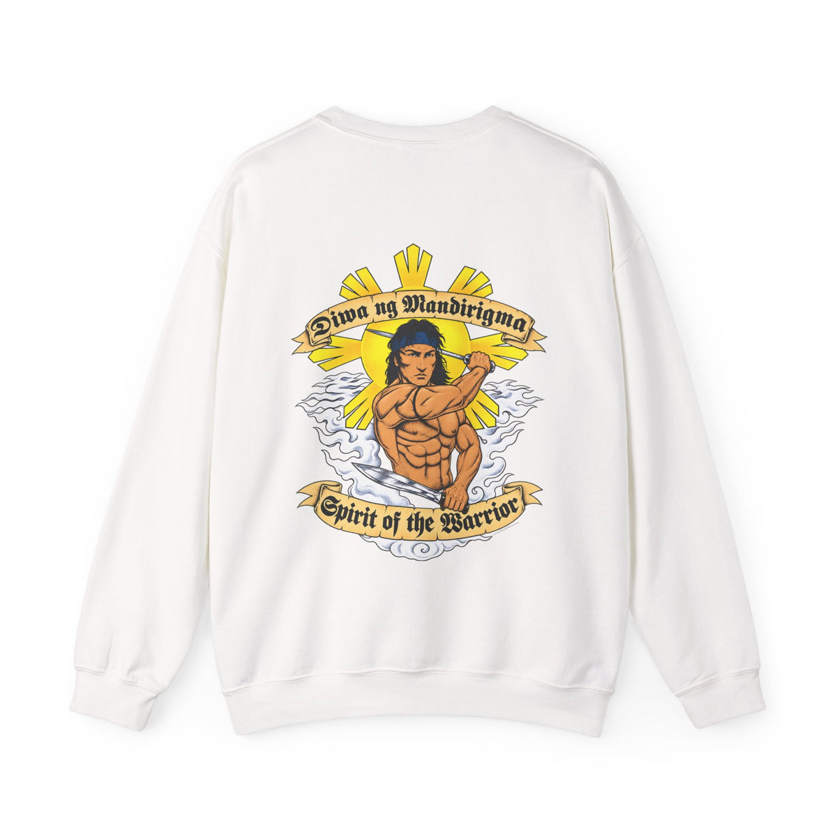 Filipino Strength Spirit of the Warrior Diwa ng Mandirigma Unisex Heavy Blend™ Crewneck Sweatshirt