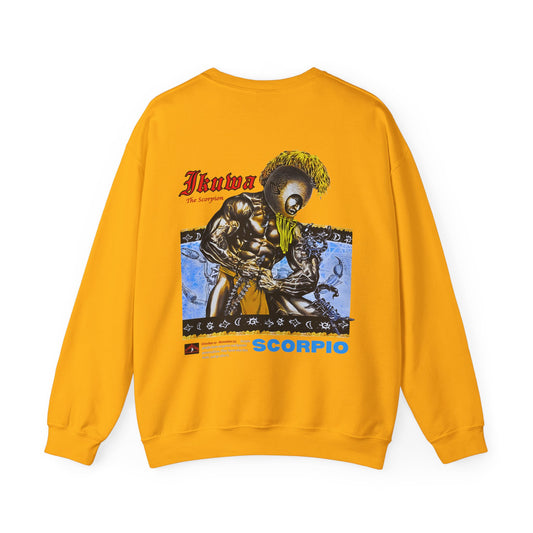 Hawaiian Strength The Scorpion Ikuwa Scorpio Horoscope Vintage Design 90s New Print Unisex Heavy Blend™ Crewneck Sweatshirt