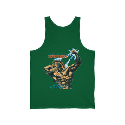 Hawaiian Strength Restore The Sovereignty of Hawaii Ho'iho'i i Ke Ea o Hawai'i Vintage Design 90s New Print Unisex Jersey Tank