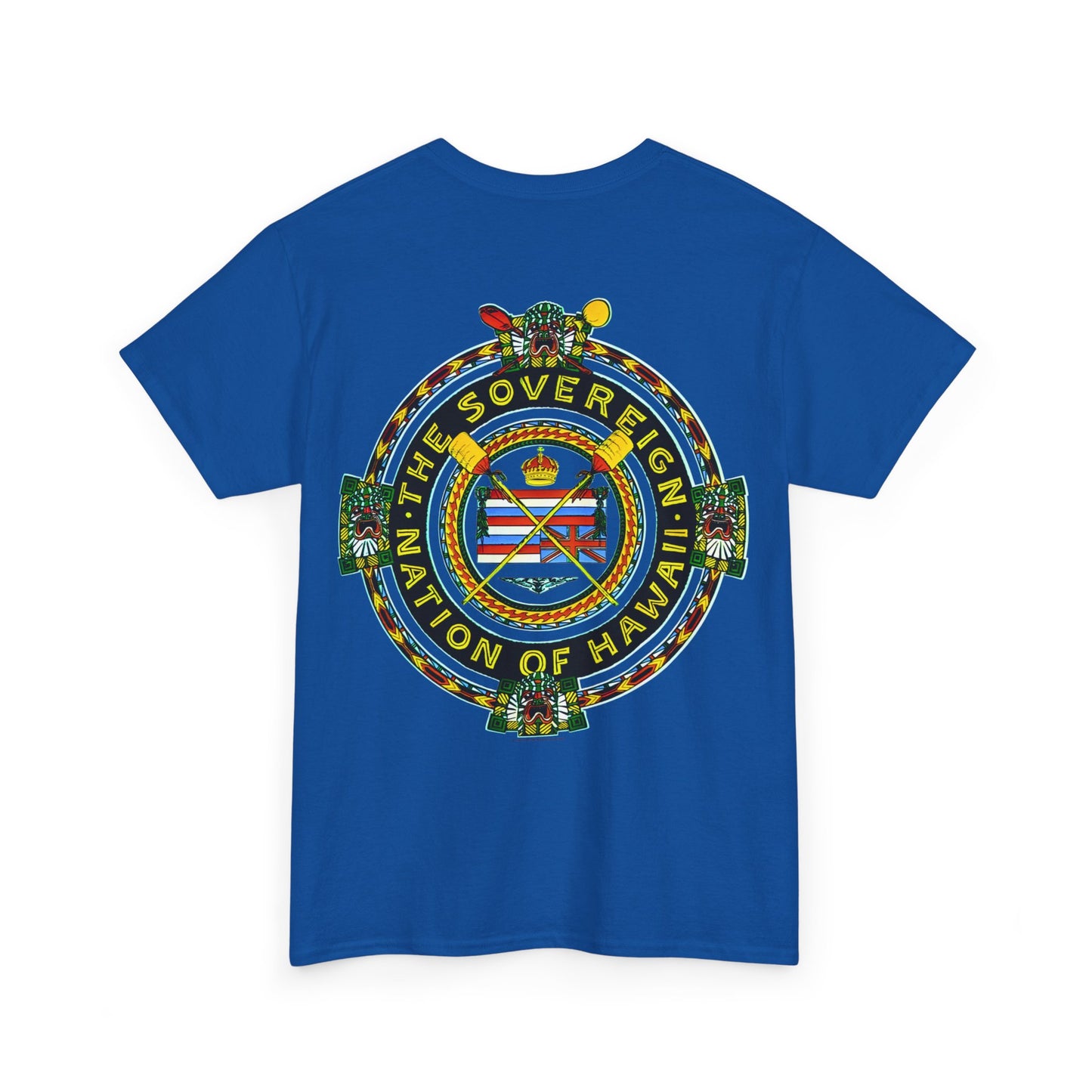 Hawaiian Strength The Sovereign Nation of Hawaii Vintage Design 90s New Print Unisex Heavy Cotton Tee