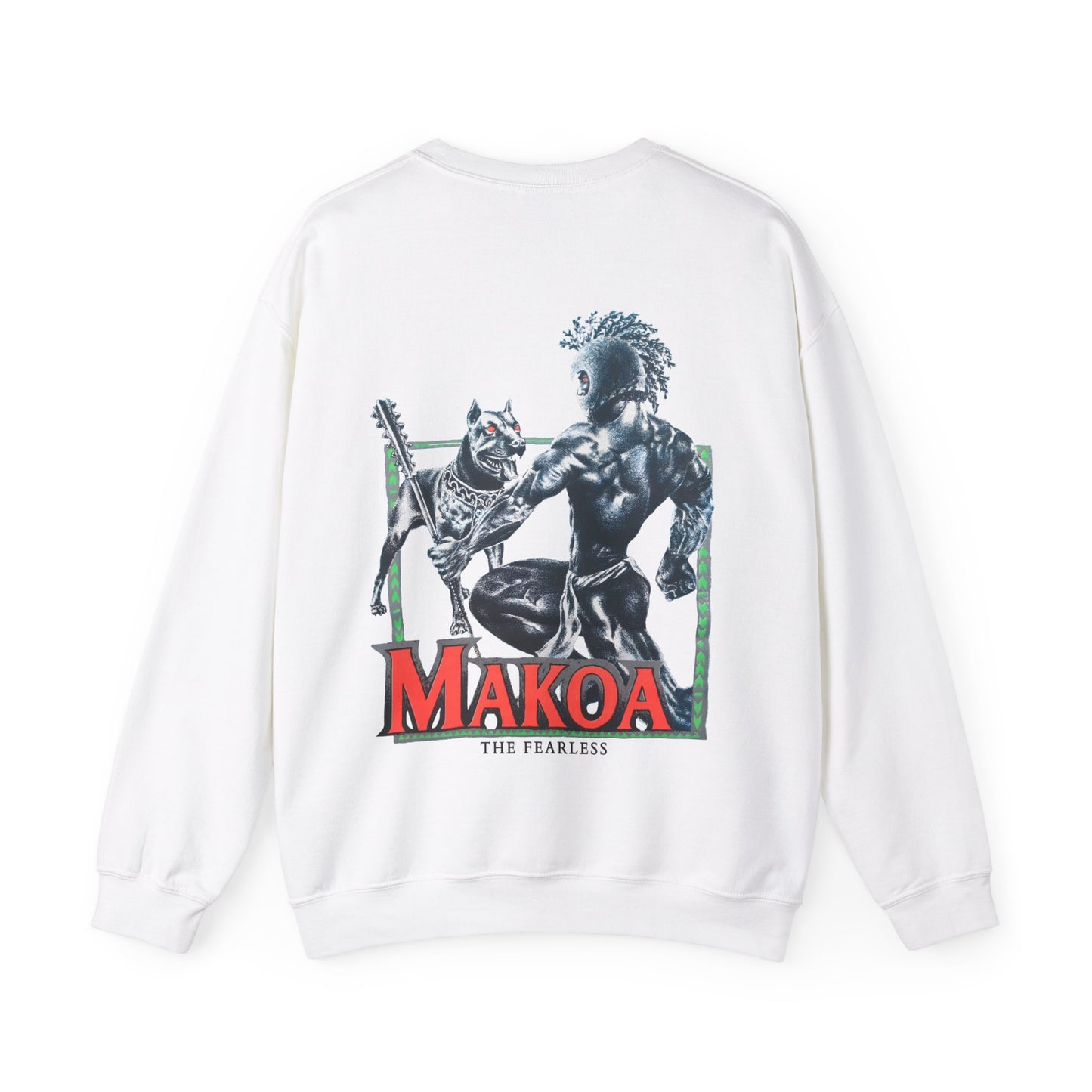 Hawaiian Strength Makoa The Fearless Vintage Design 90s New Print Unisex Heavy Blend™ Crewneck Sweatshirt