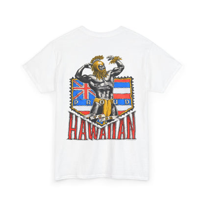Hawaiian Strength Proud To Be Hawaiian Vintage Design 90s New Print Unisex Heavy Cotton Tee