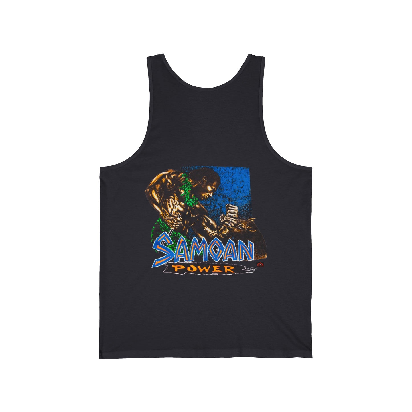 Samoan Strength Samoan Power Vintage Design 90s New Print Unisex Jersey Tank