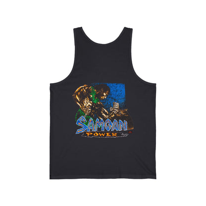 Samoan Strength Samoan Power Vintage Design 90s New Print Unisex Jersey Tank