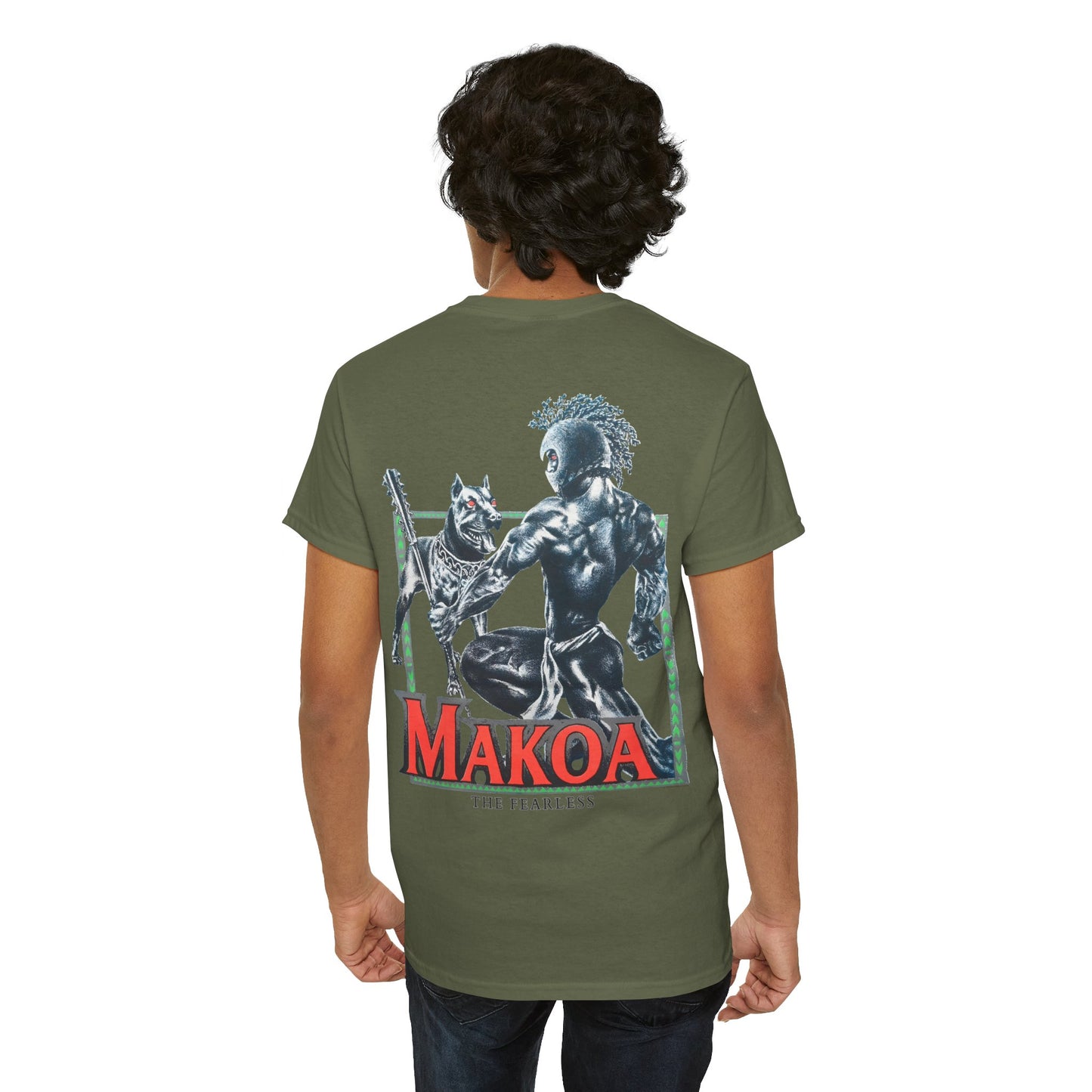 Hawaiian Strength Makoa The Fearless Vintage Design 90s New Print T-shirt Unisex Heavy Cotton Tee