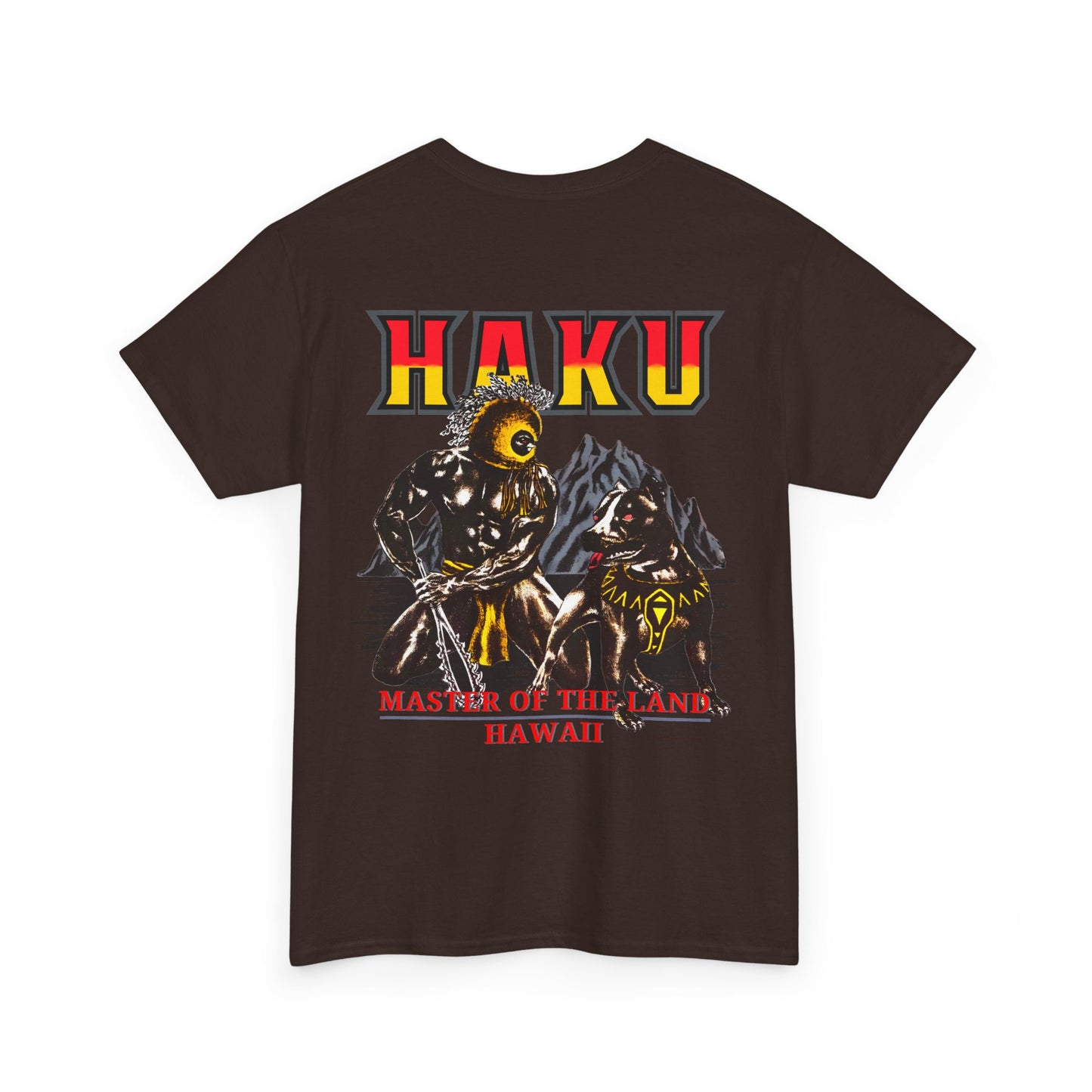Hawaiian Strength Haku Master of the Land Hawaii Vintage Design 90s New Print Unisex Heavy Cotton Tee