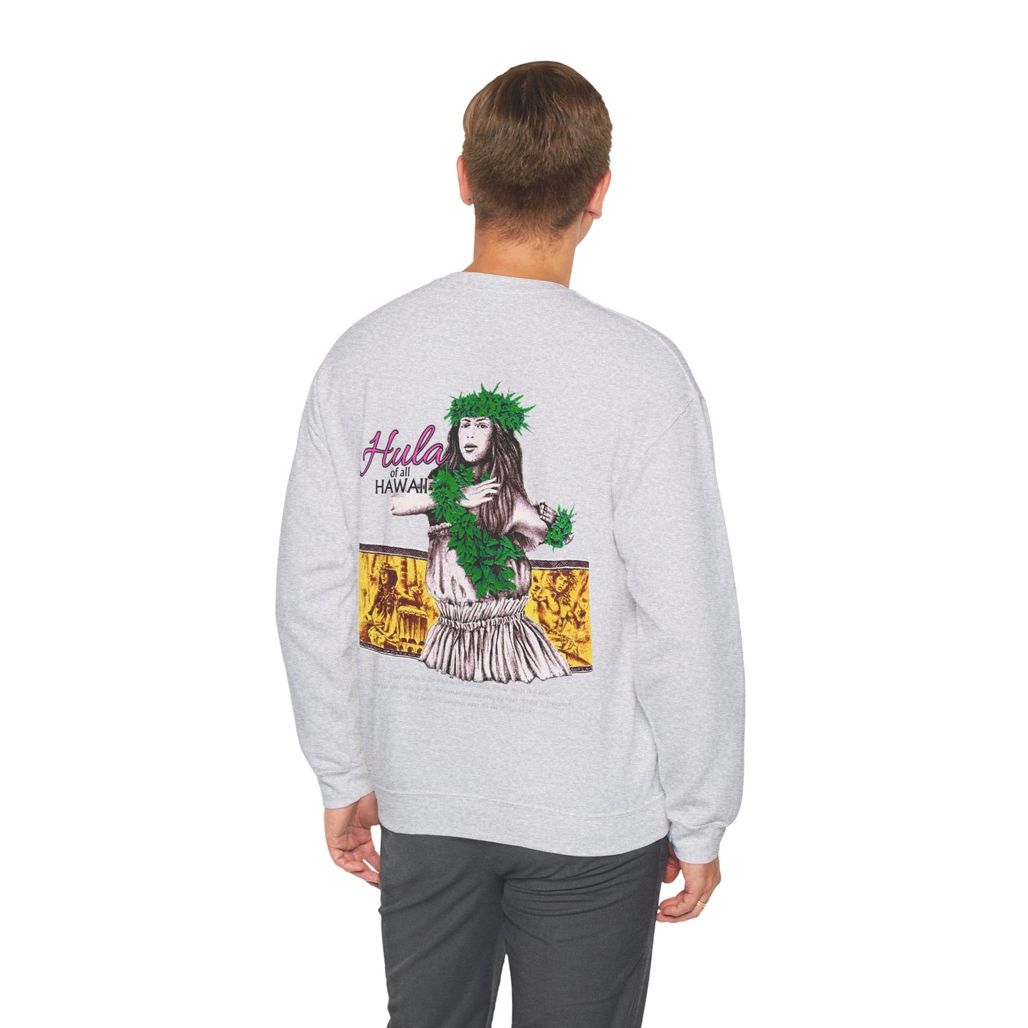 Hawaiian Strength Hula of all Hawaii Vintage Design 90s New Print Unisex Heavy Blend™ Crewneck Sweatshirt