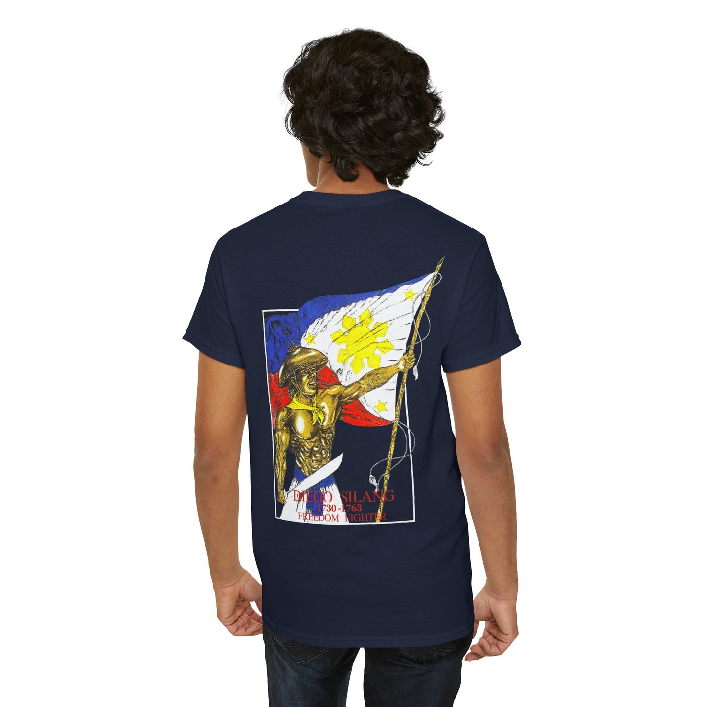 Filipino Strength Diego Silang Freedom Fighter Vintage Design 90s New Print Unisex Heavy Cotton Tee
