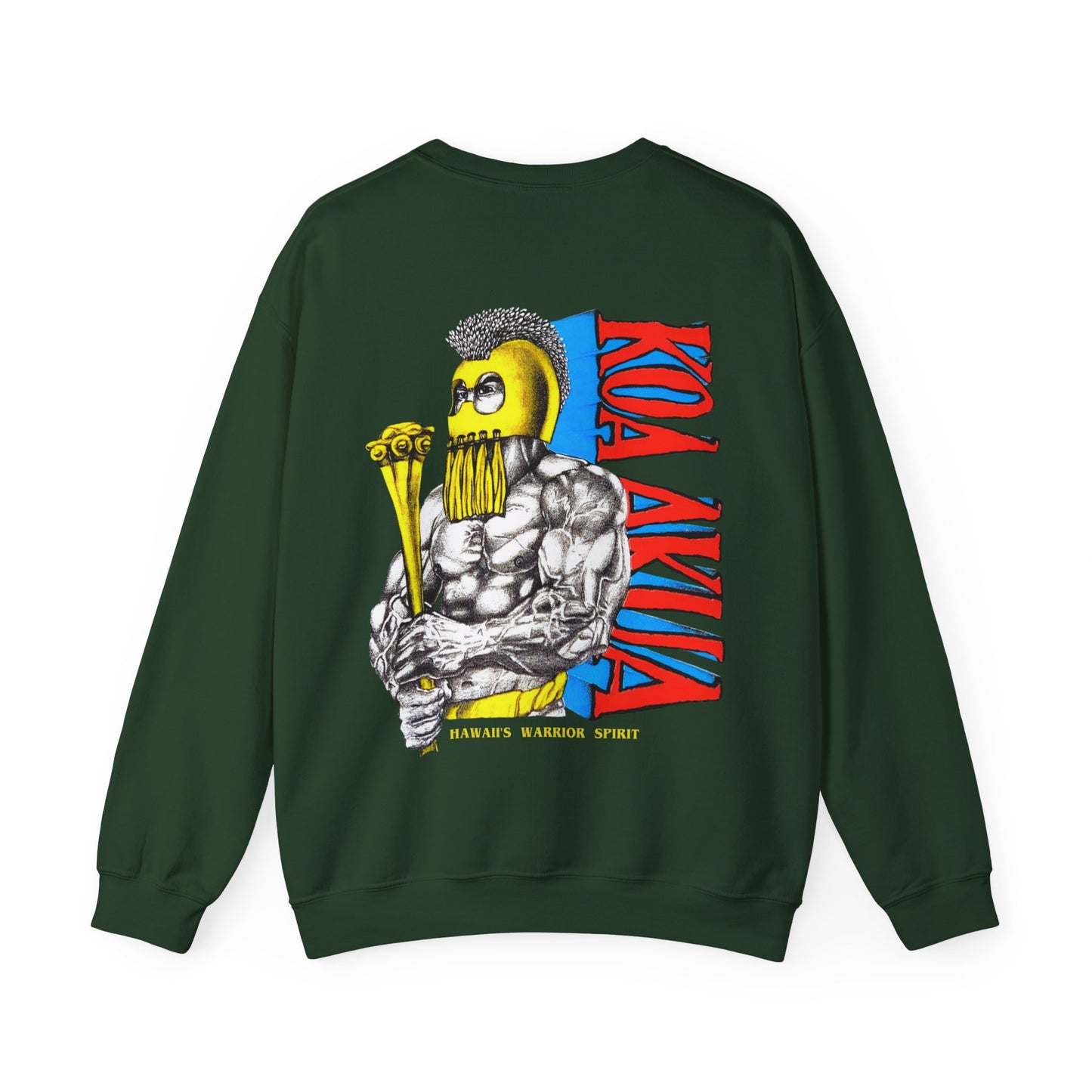 Hawaiian Strength Koa Akua Hawaii's Warrior Spirit Vintage Design 90s New Print Unisex Heavy Blend™ Crewneck Sweatshirt