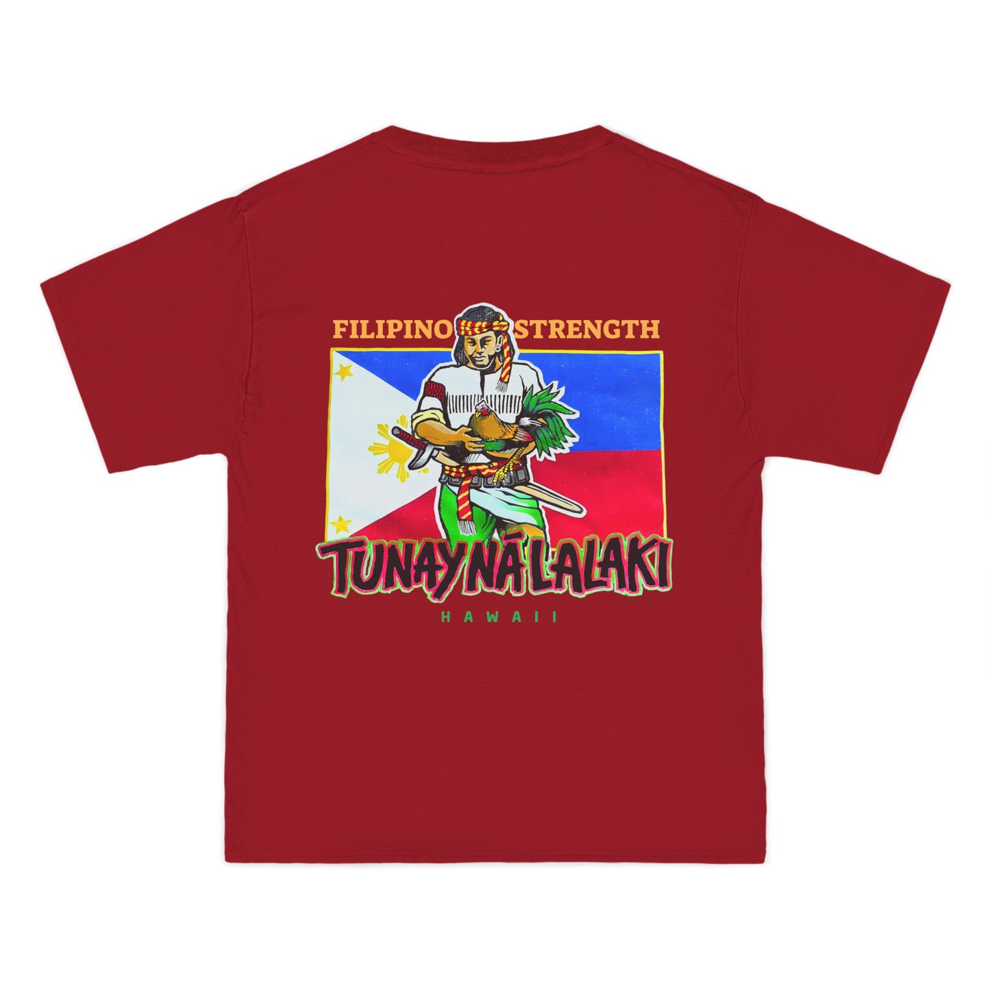 Filipino Strength Tunay Na Lalaki Filipino Strength Hawaii Vintage Design 90s New Print Beefy-T®  Short-Sleeve T-Shirt