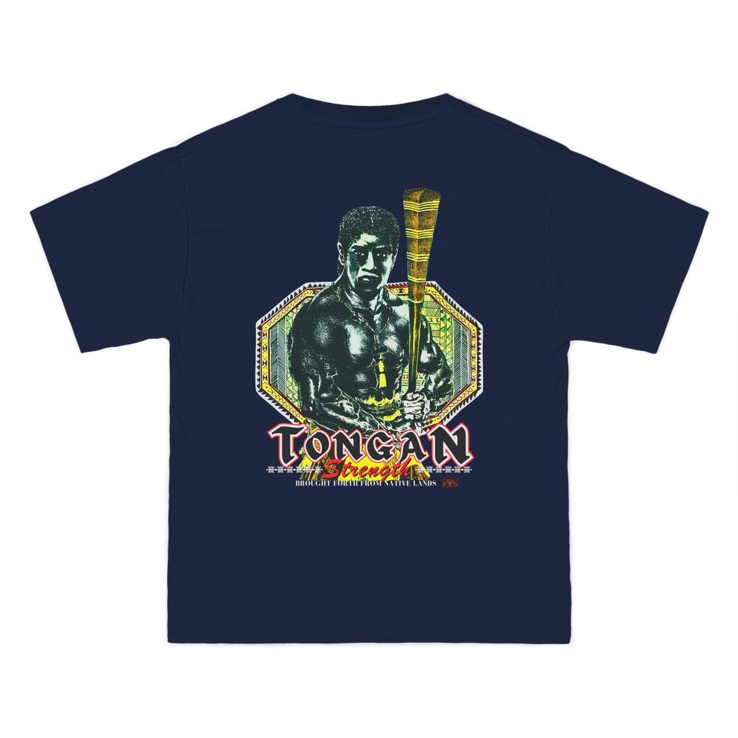 Local Strength Tongan Strength Brought Forth From Native Lands Vintage Design 90s New Print Beefy-T®  Short-Sleeve T-Shirt