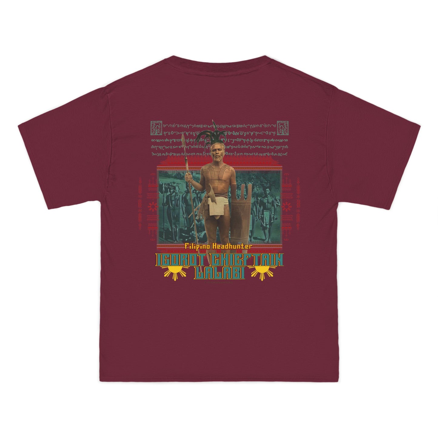 Filipino Strength Filipino Headhunter Igorot Chieftain Lalabi Beefy-T®  Short-Sleeve T-Shirt