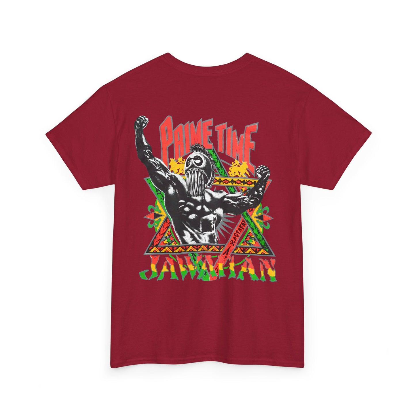 Jawaiian Strength Prime Time Jawaiian Vintage Design 90s New Print Unisex Heavy Cotton Tee