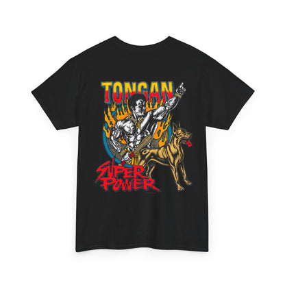 Local Strength Tongan Super Power Unisex Heavy Cotton Tee