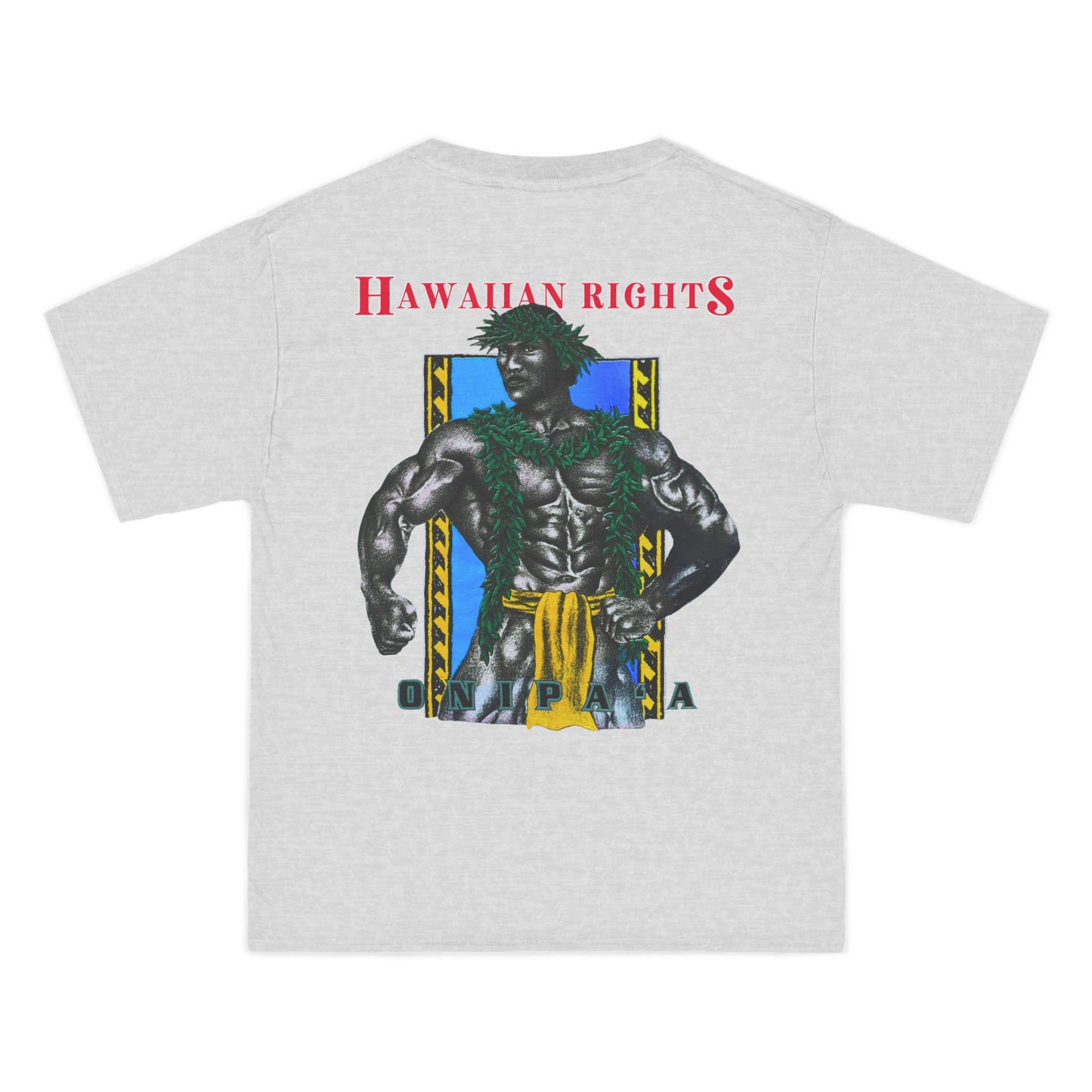 Hawaiian Strength Onipa’a Hawaiian Rights Vintage Design 90s New Print Beefy-T®  Short-Sleeve T-Shirt