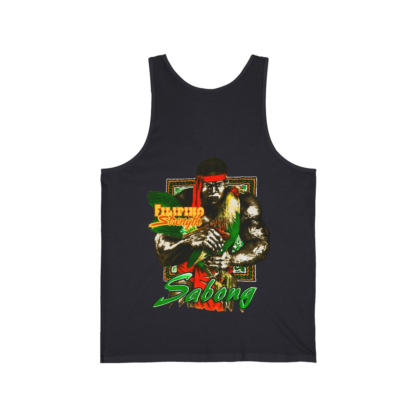 Filipino Strength Sabong Vintage Design 90s New Print Unisex Jersey Tank