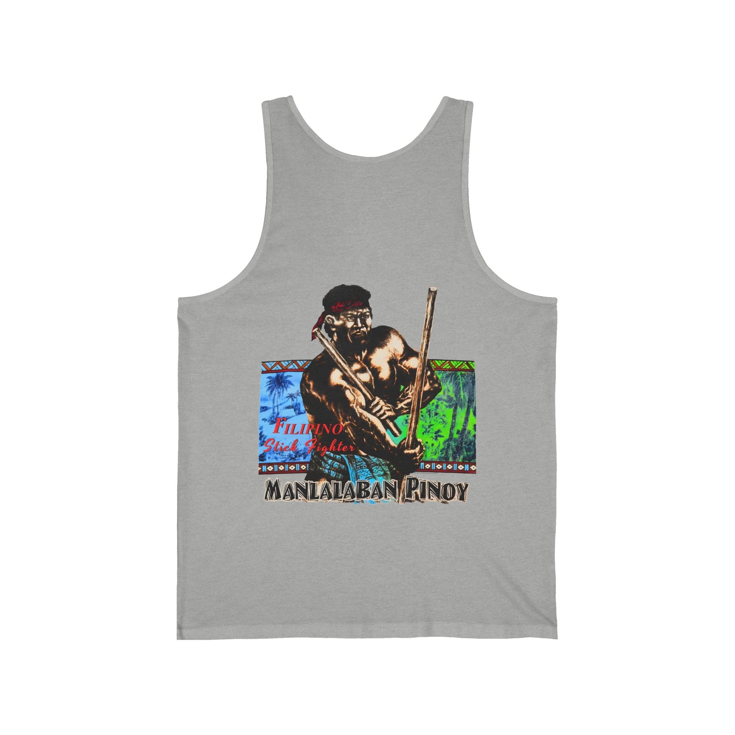 Filipino Strength Manlalaban Pinoy Stick Fighter Vintage Design 90s New Print Unisex Jersey Tank