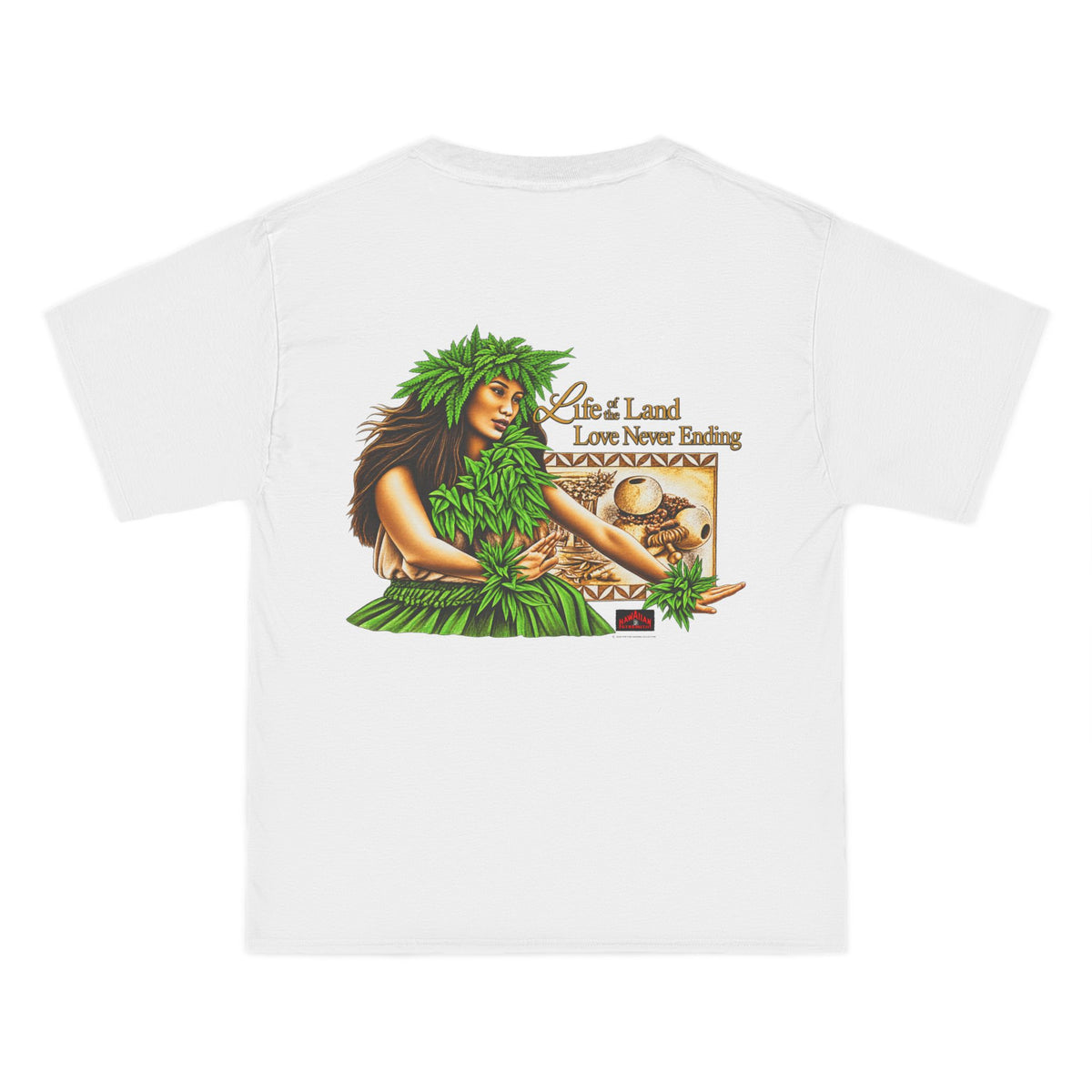 Hawaiian Strength Life of the Land Love Never Ending Beefy-T®  Short-Sleeve T-Shirt