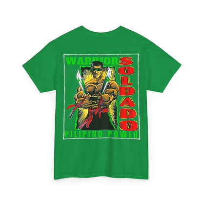 Filipino Strength Soldado Warrior Pilipino Power Vintage Design 90s New Print Unisex Heavy Cotton Tee