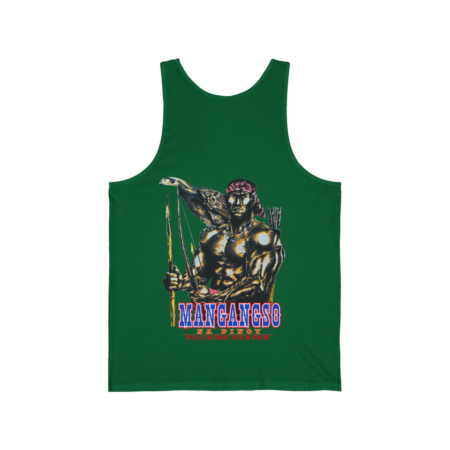 Filipino Strength Mangangso Na Pinoy Filipino Hunter Vintage Design 90s New Print Unisex Jersey Tank