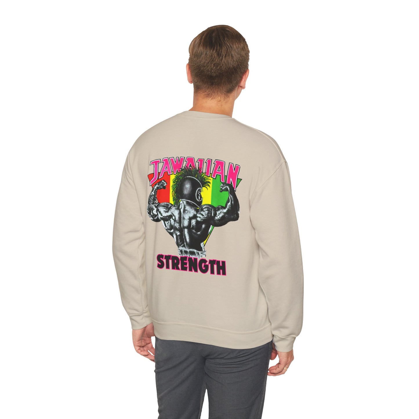 Jawaiian Strength Jawaiian Strenght Shirt Vintage Design 90s New Print Unisex Heavy Blend™ Crewneck Sweatshirt