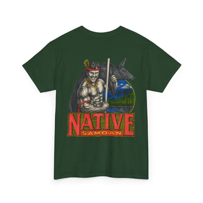 Samoan Strength Native Samoan Vintage 90s Design New Print Unisex Heavy Cotton Tee