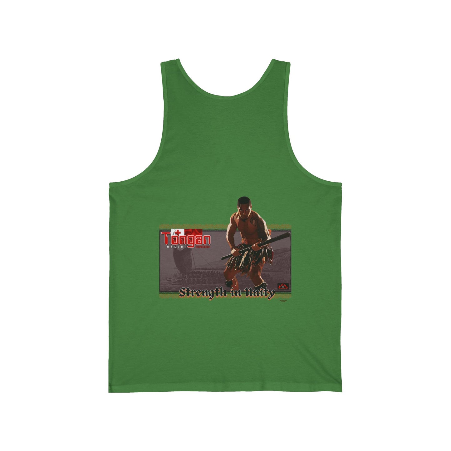 Local Strength Tongan Strength Malohi Stregnth in Unity Unisex Jersey Tank
