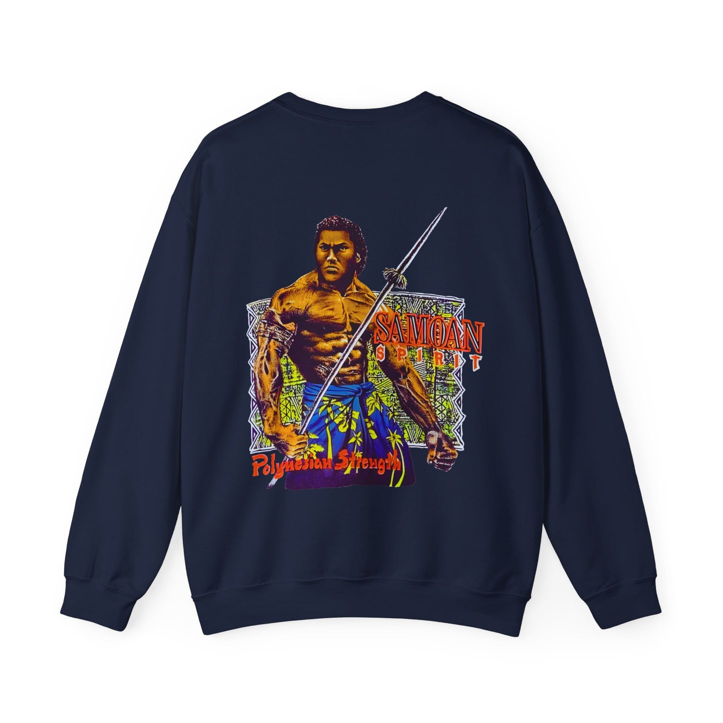 Samoan Strength Samoan Spirit Polynesian Strength Vintage Design 90s New Print Unisex Heavy Blend™ Crewneck Sweatshirt