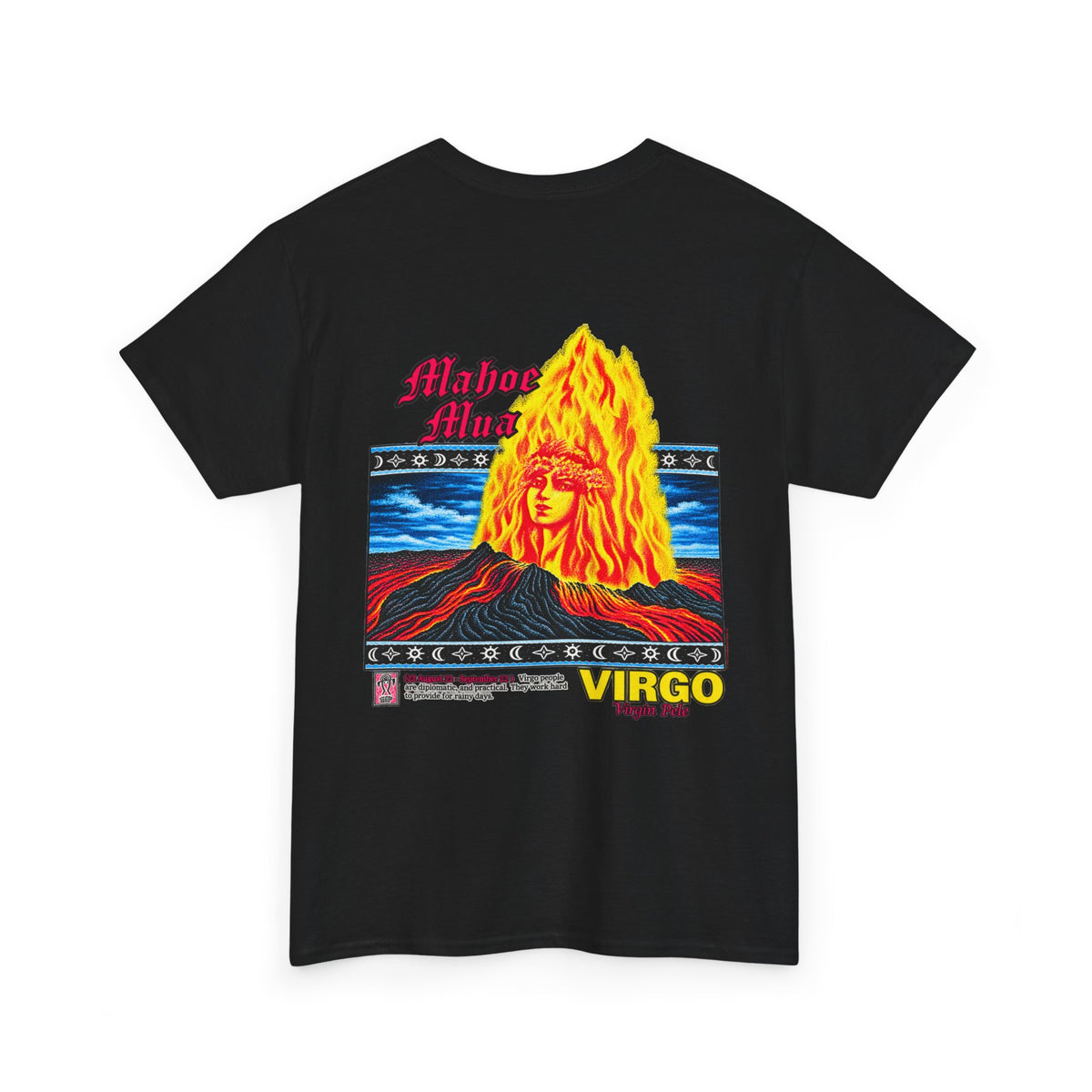 Hawaiian Strength Mahoe Mua Virgo Virgin Pele Unisex Heavy Cotton Tee