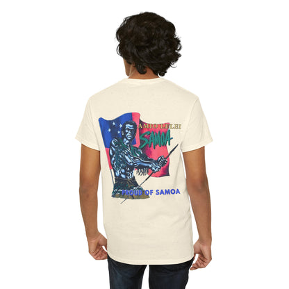 Samoan Strength Proud of Samoa Amio Lelei Vintage Design 90s New Print Unisex Heavy Cotton Tee