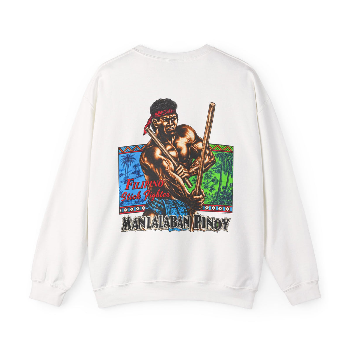 Filipino Strength Manlalaban Pinoy Stick Fighter Unisex Heavy Blend™ Crewneck Sweatshirt