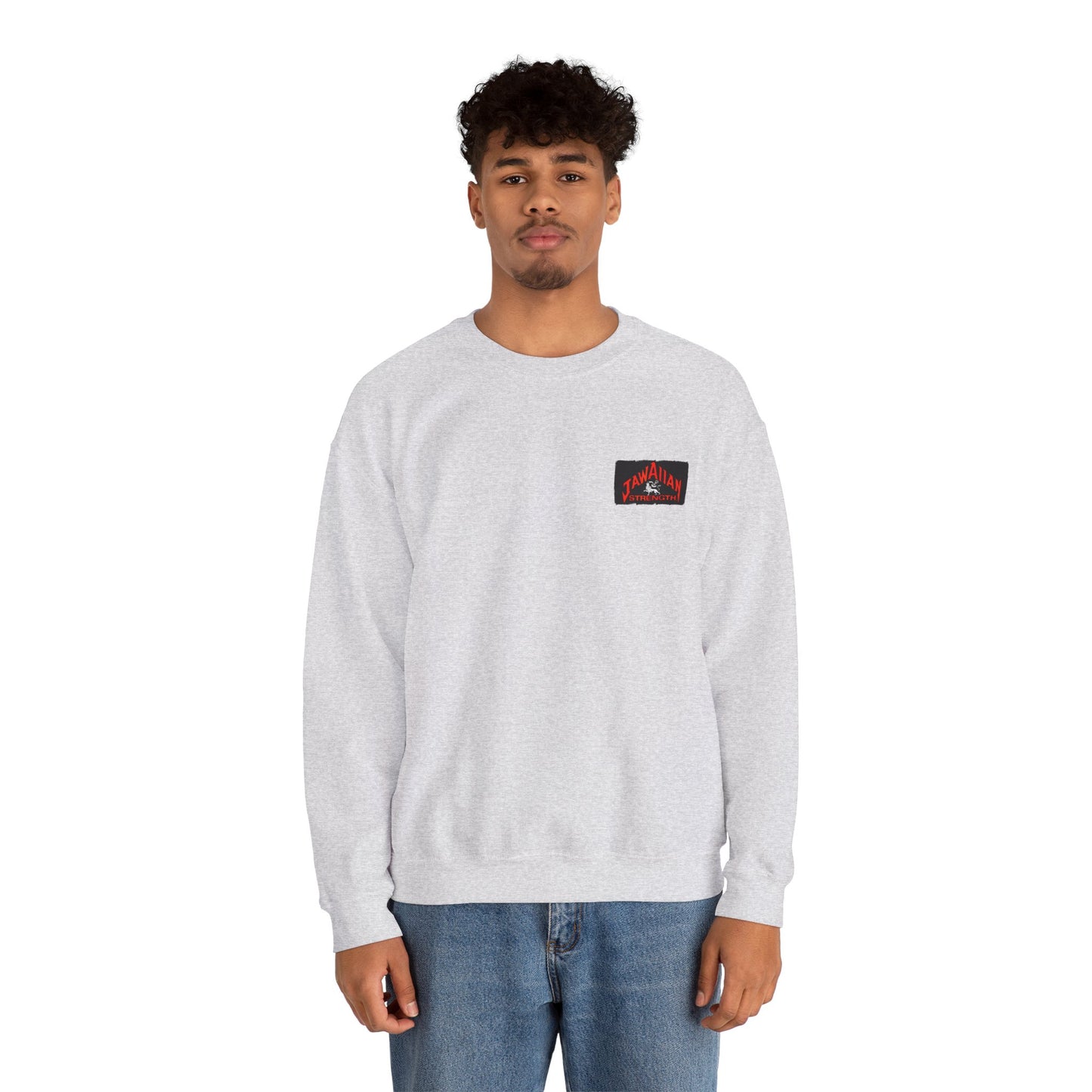 Jawaiian Strength Peace Jawaiian Style Vintage Design 90s New Print Unisex Heavy Blend™ Crewneck Sweatshirt
