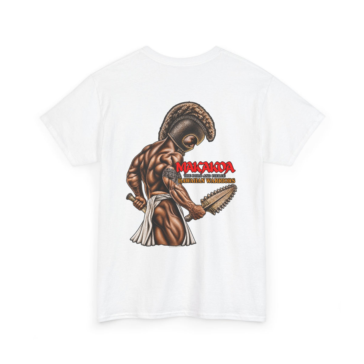 Hawaiian Strength Makakoa The Bold and Fierce Hawaiian Warriors Unisex Heavy Cotton Tee