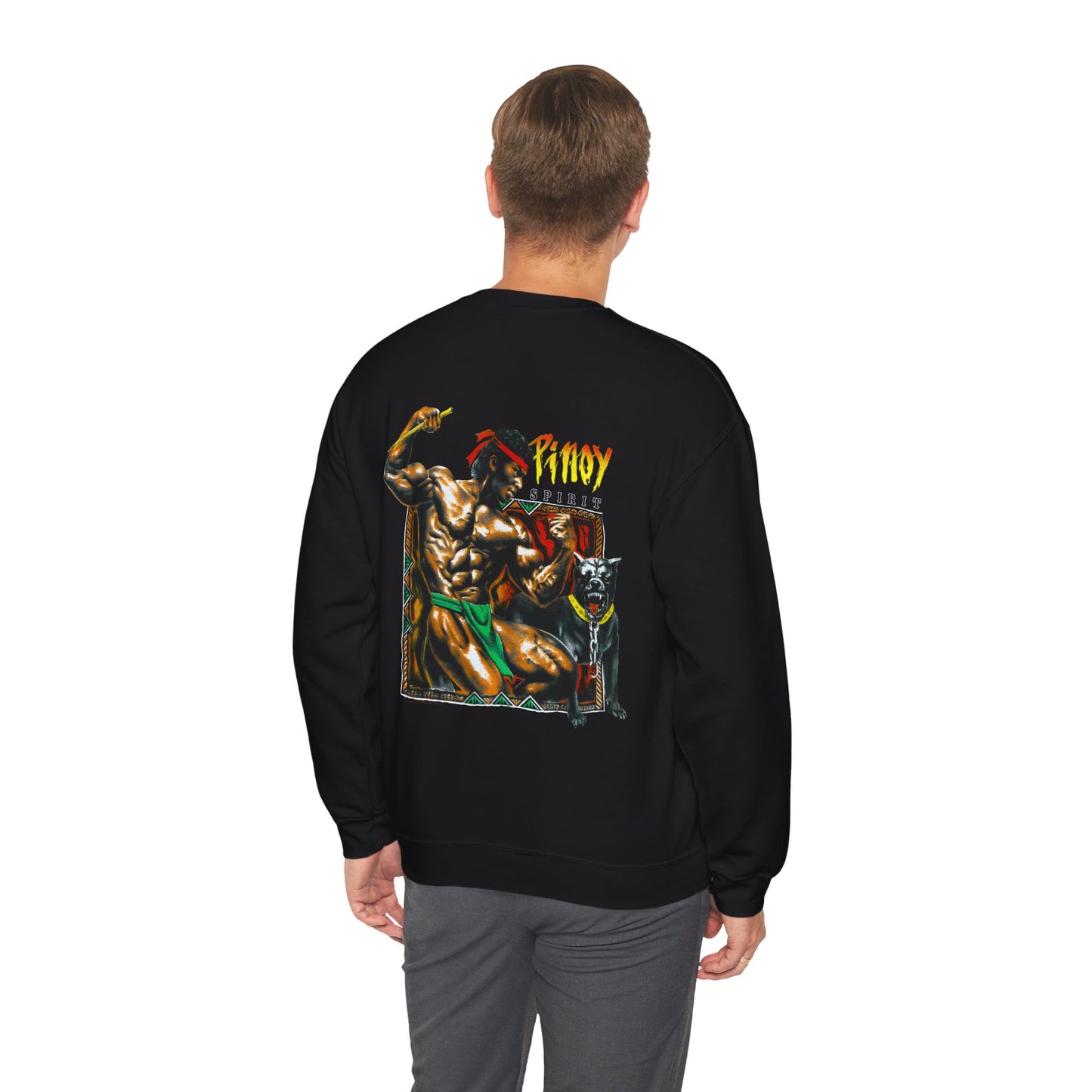 Filipino Strength Pinoy Vintage Design 90s New Print Unisex Heavy Blend™ Crewneck Sweatshirt