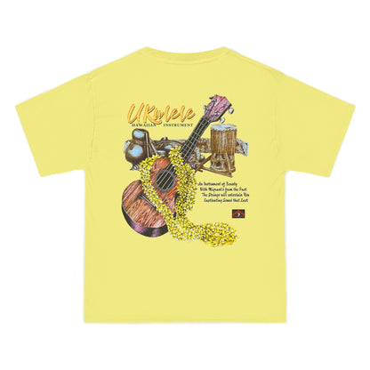 Hawaiian Strength Ukulele Hawaiian Instrument Vintage Design 90s New Print Beefy-T®  Short-Sleeve T-Shirt