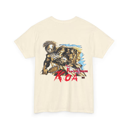 Hawaiian Strength The Fearless Warrior Koa Vintage Design 90s New Print T-shirt Unisex Heavy Cotton Tee